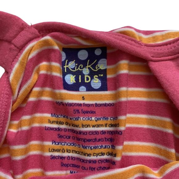 Kickee Pants Bamboo Striped Tank Romper Size 5 - Picture 5 of 5